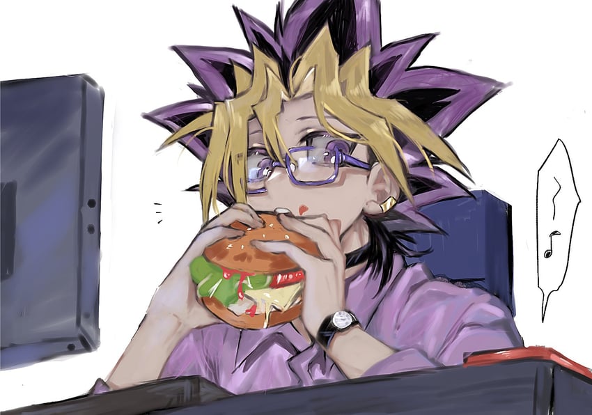 muto yugi (yu-gi-oh! and 1 more) drawn by ymom_s