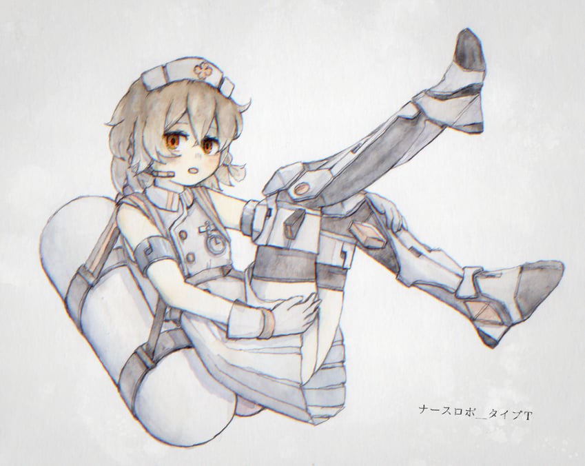 nurse robot type t (utau) drawn by bone_71