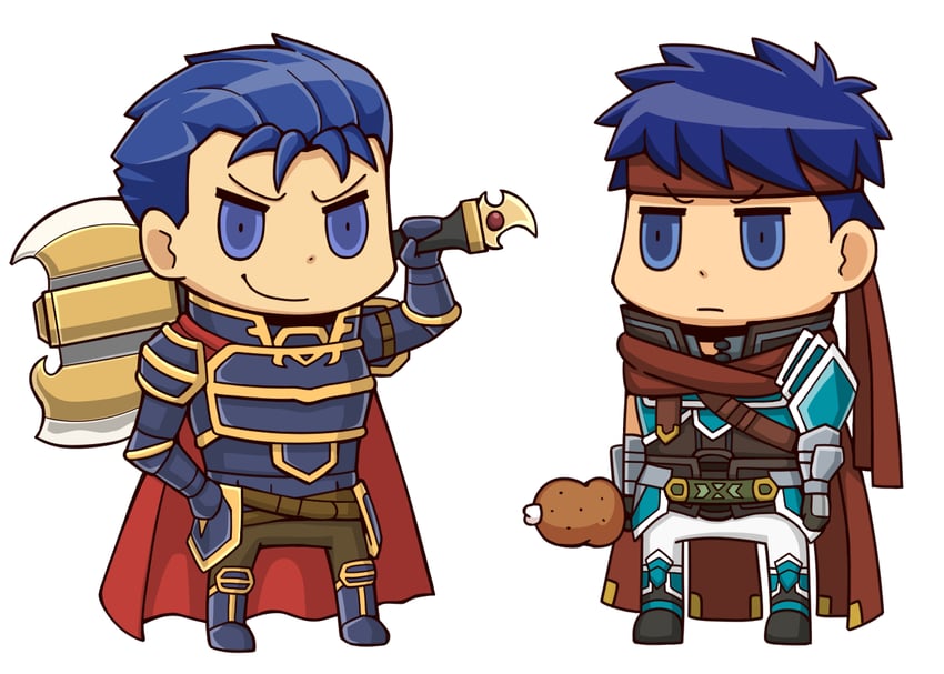 ike and hector (fire emblem and 2 more) drawn by vert_cypres