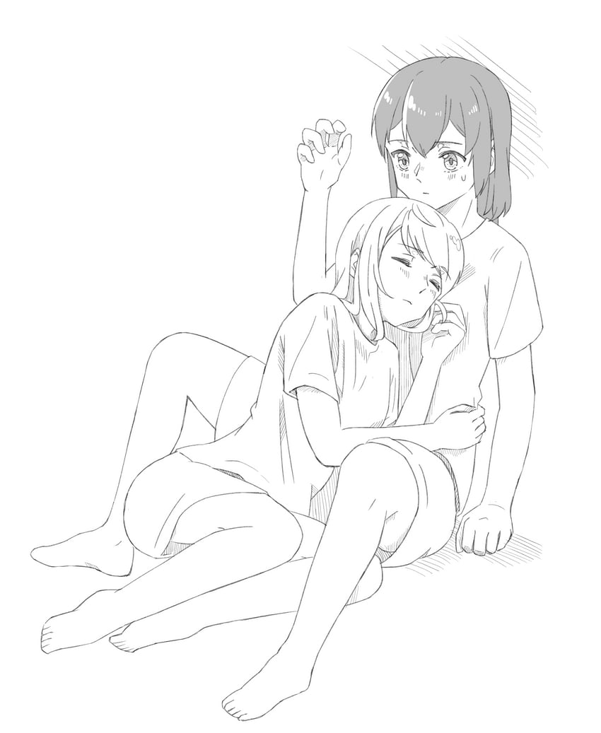 segawa shou and koumoto umi (ano koro no aoi hoshi) drawn by rs20210604