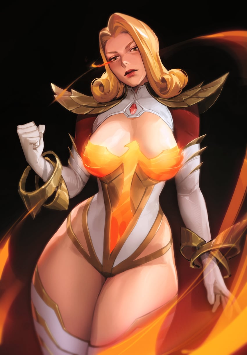 emma frost (marvel and 2 more) drawn by limart