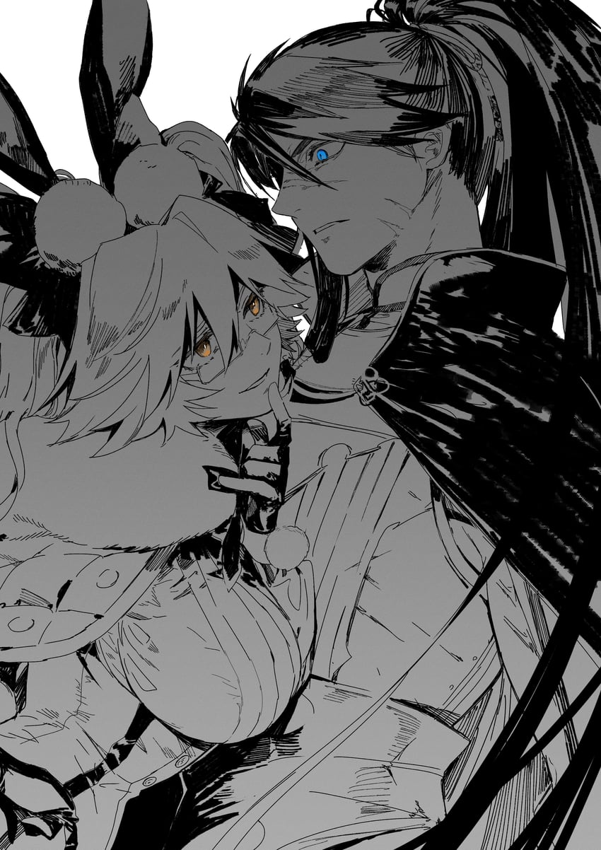 tamamo, koyanskaya, and huang feihu (fate and 1 more) drawn by araya_(hachino_araya)