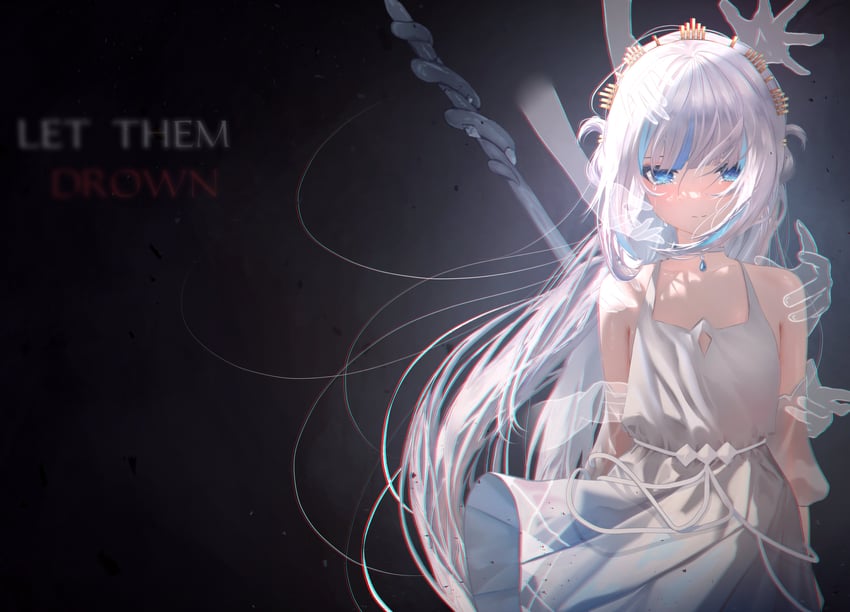 gawr gura (hololive and 2 more) drawn by kayjae