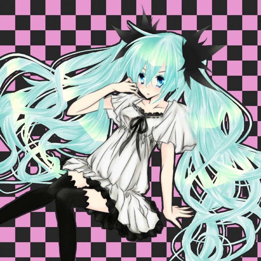 hatsune miku (vocaloid and 1 more) drawn by remo_(potato)