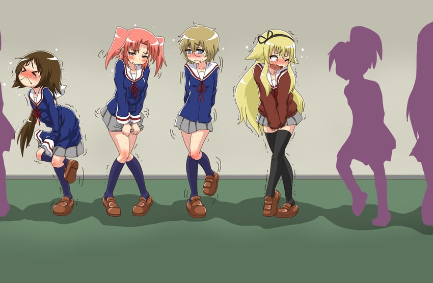yonomori kobeni, mitsumine mashiro, suetsugi konoha, and momouchi mayura (mikakunin de shinkoukei) drawn by ao_kurage