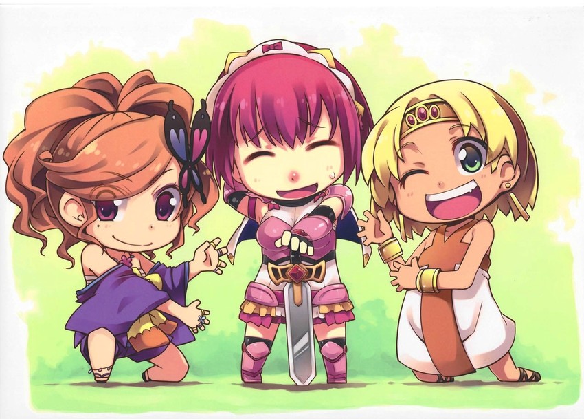 claire, cinderella, and ageha (sister quest and 2 more) drawn by ash_yokoshima, mitsugi, and soine