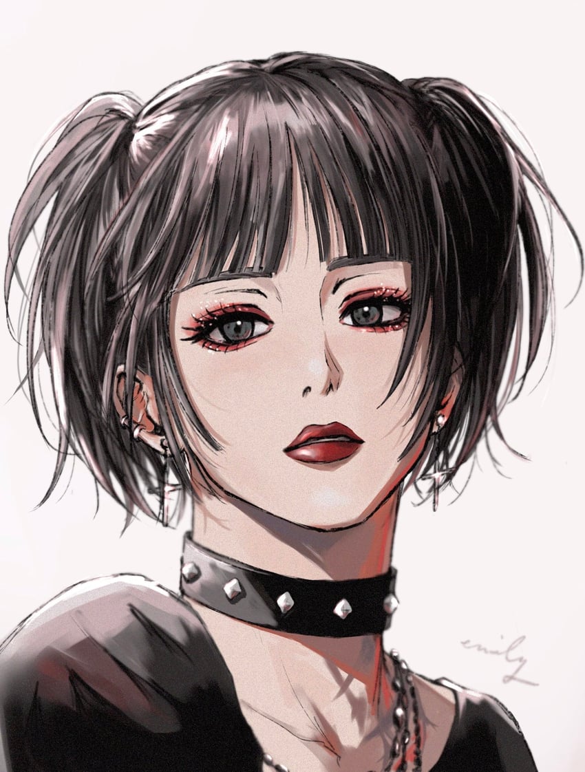 mikasa ackerman (shingeki no kyojin and 1 more) drawn by emily_aot