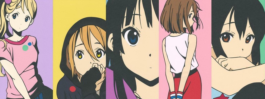 akiyama mio, nakano azusa, hirasawa yui, tainaka ritsu, and kotobuki tsumugi (k-on!) drawn by pikku