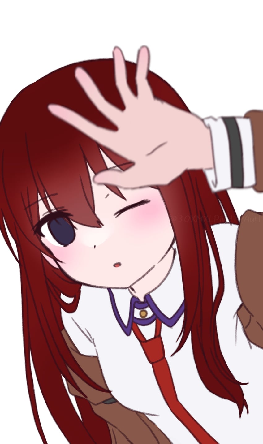 makise kurisu (science adventure and 1 more) drawn by kanzaki_nyo