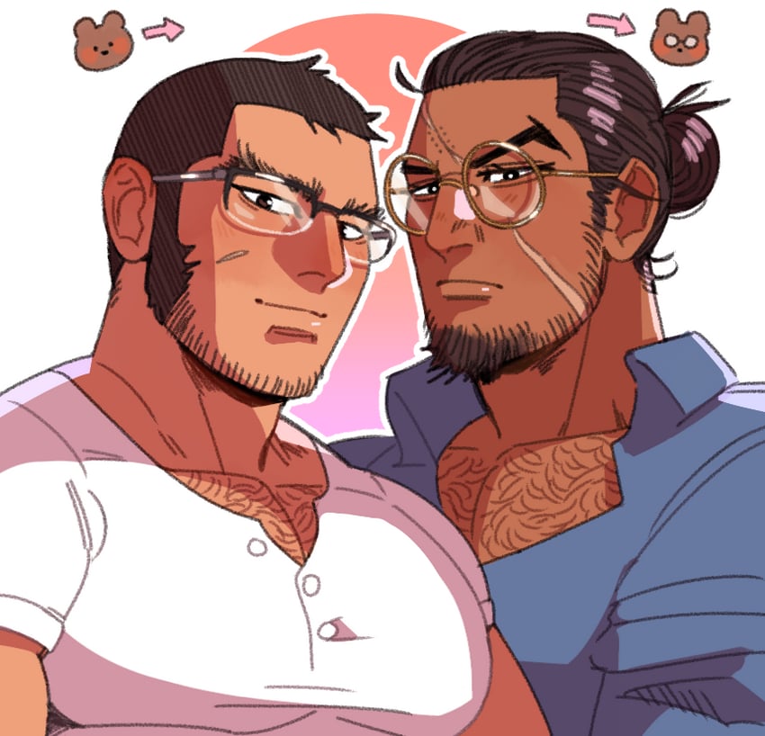 tanigaki genjirou and rikimatsu ariko (golden kamuy) drawn by foazycozy