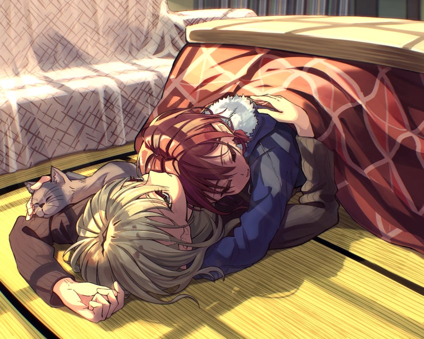 iseri nina and kawaragi momoka (girls band cry) drawn by doki_(oox3o)