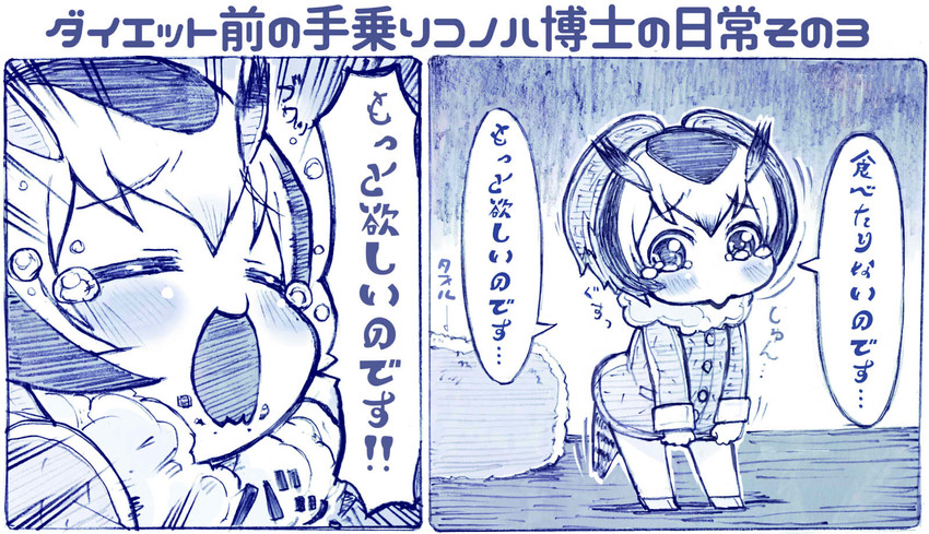 northern white-faced owl (kemono friends) drawn by sakino_shingetsu