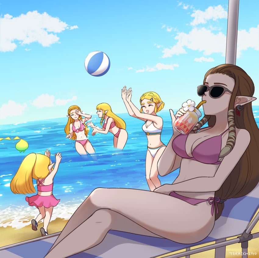 princess zelda and tri (the legend of zelda and 5 more) drawn by teraichigo