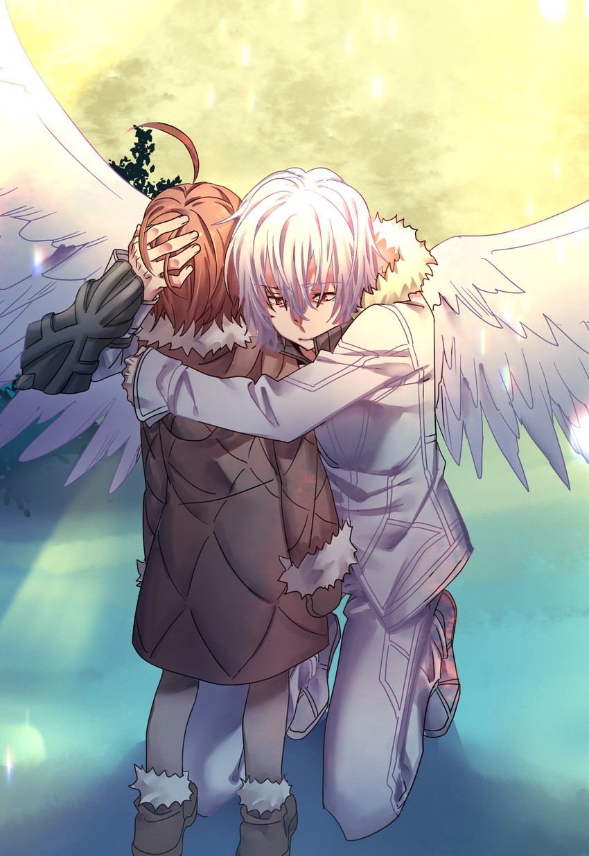 accelerator and last order (toaru majutsu no index and 1 more) drawn by aneunyeoja