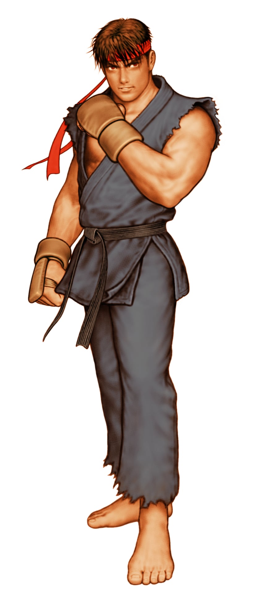 ryu and evil ryu (street fighter and 1 more) drawn by mori_toshiaki
