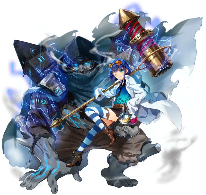 frankenstein's castle (oshiro project:re) drawn by k-suwabe and murakami_yuichi