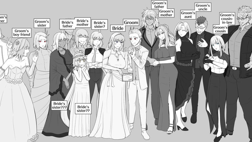 jeanne d'arc alter, jeanne d'arc, astolfo, jeanne d'arc alter santa lily, sieg, and 10 more (fate and 3 more) drawn by kmvt