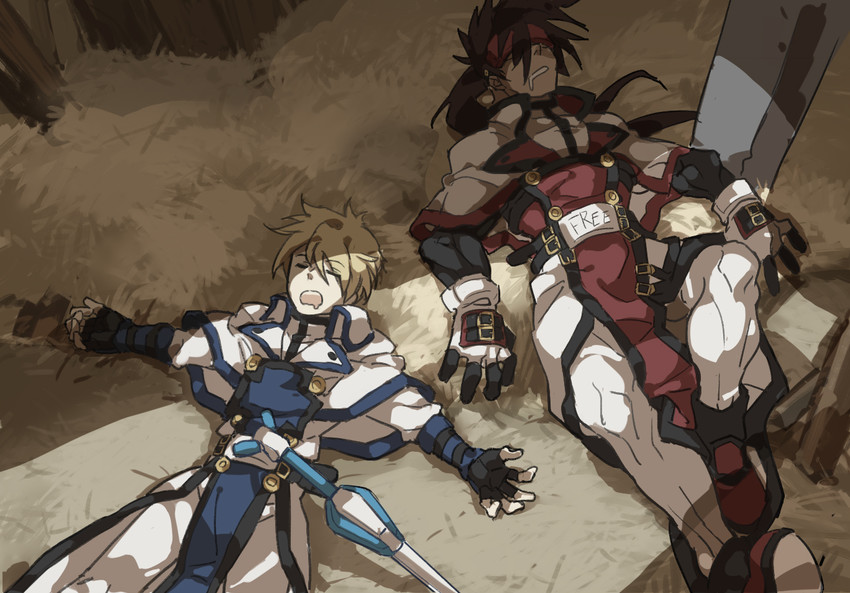 sol badguy, ky kiske, and order-sol (guilty gear) drawn by min_(minyinr)
