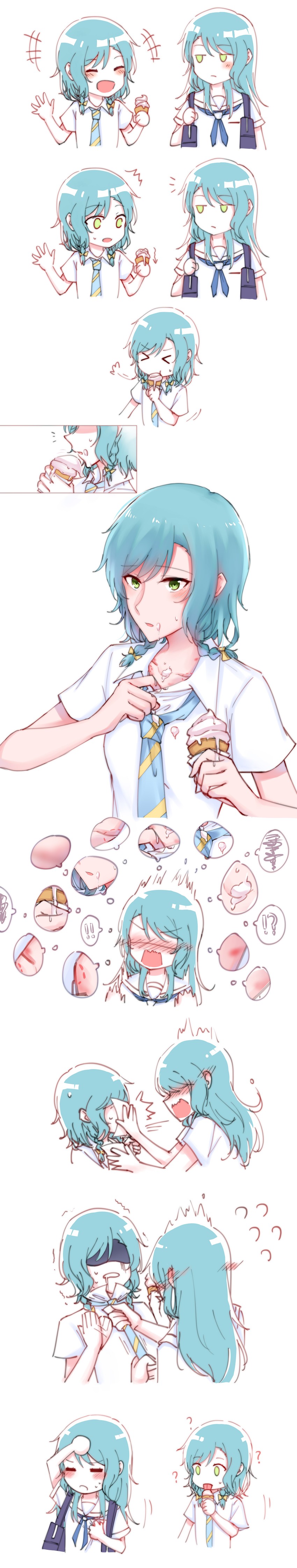 hikawa sayo and hikawa hina (bang dream!) drawn by jukoto