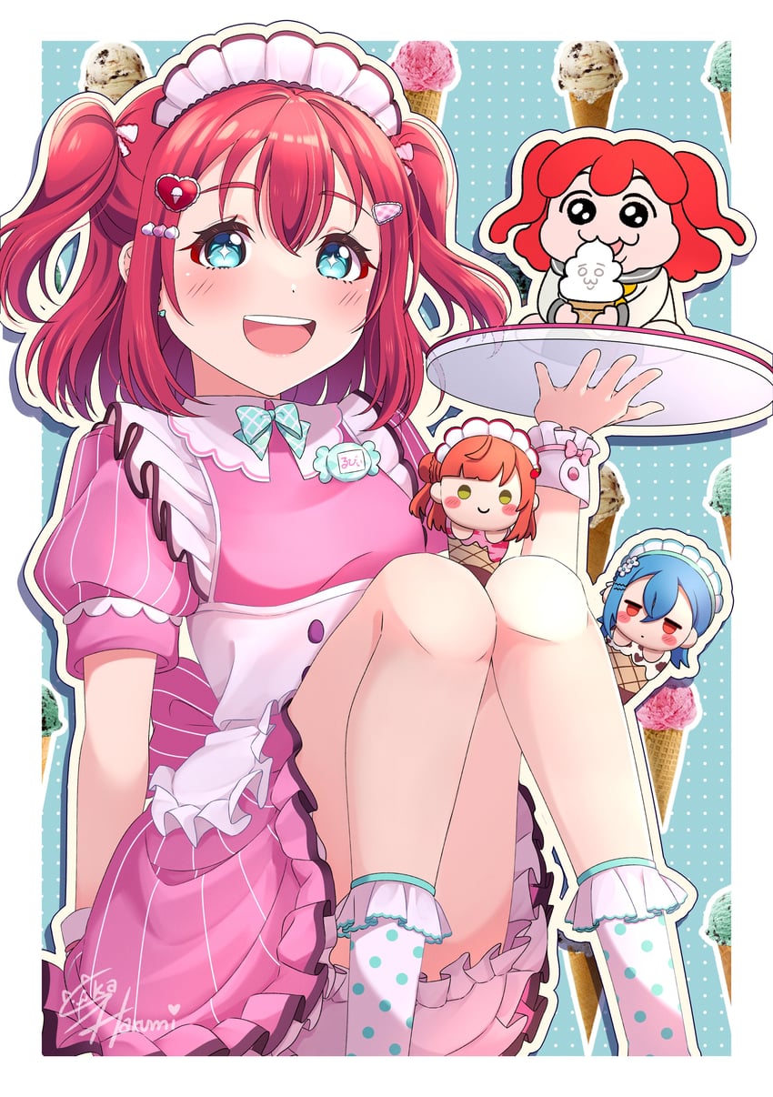 uehara ayumu, kurosawa ruby, and wakana shiki (love live! and 3 more) drawn by ska.harumi