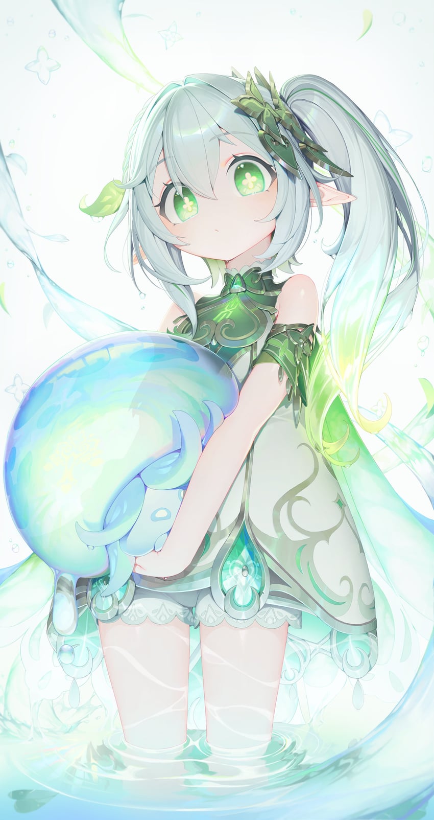 nahida and fungi (genshin impact) drawn by dl_(dl_6ix)