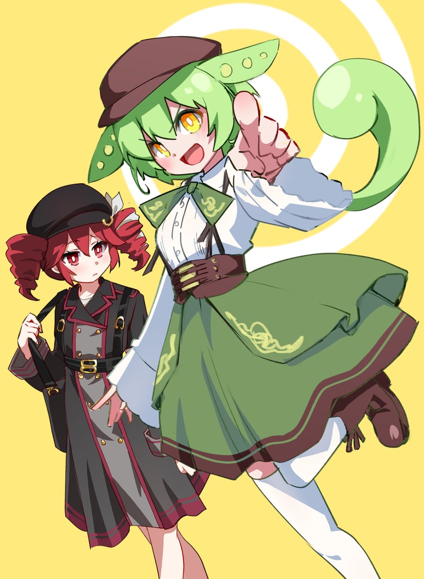 kasane teto, zundamon, bishoujo detective zundamon, and assistant teto (voiceroid and 2 more) drawn by kouki_kuu