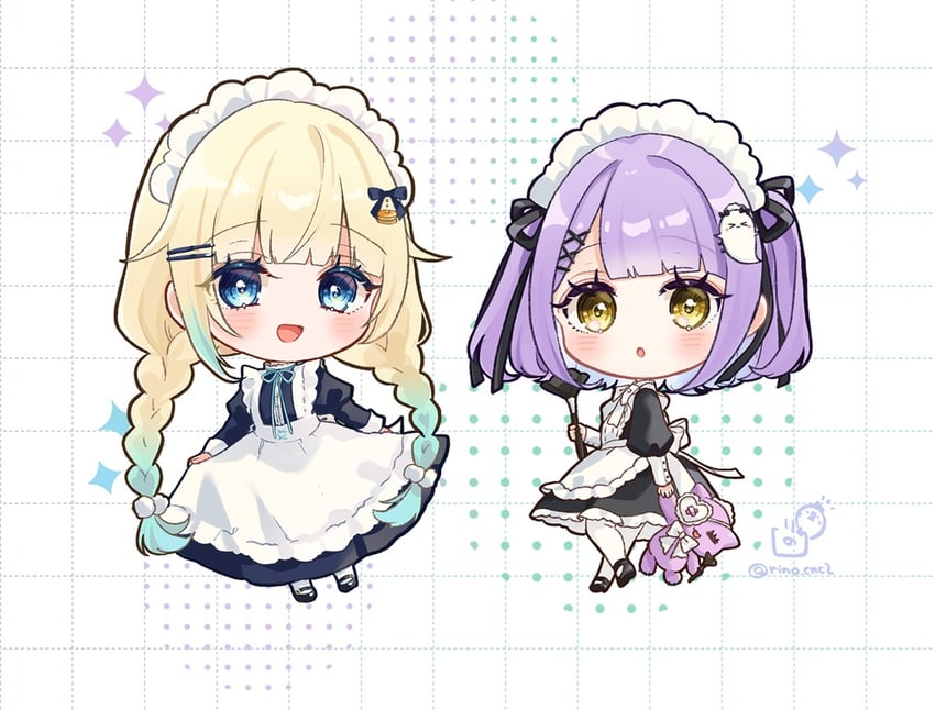 aizawa ema and shinomiya runa (vspo!) drawn by rino_cnc