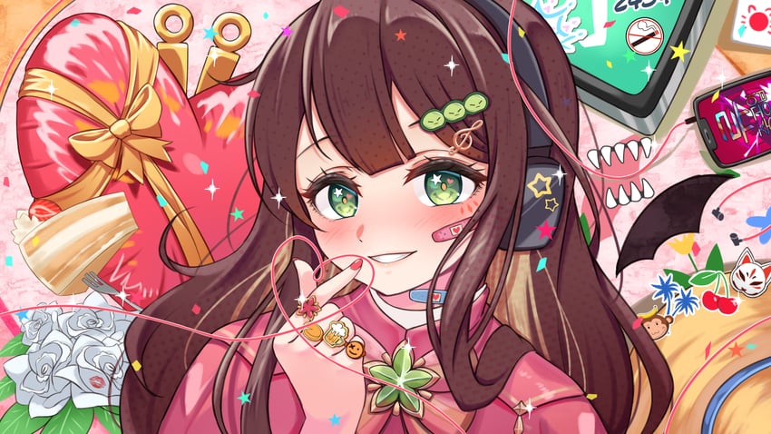 miori celesta and mogu (indie virtual youtuber and 1 more) drawn by c_turtle