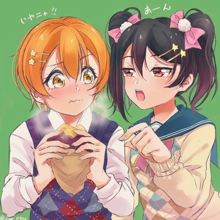 yazawa nico and hoshizora rin (love live! and 2 more) drawn by kino-maru_inu