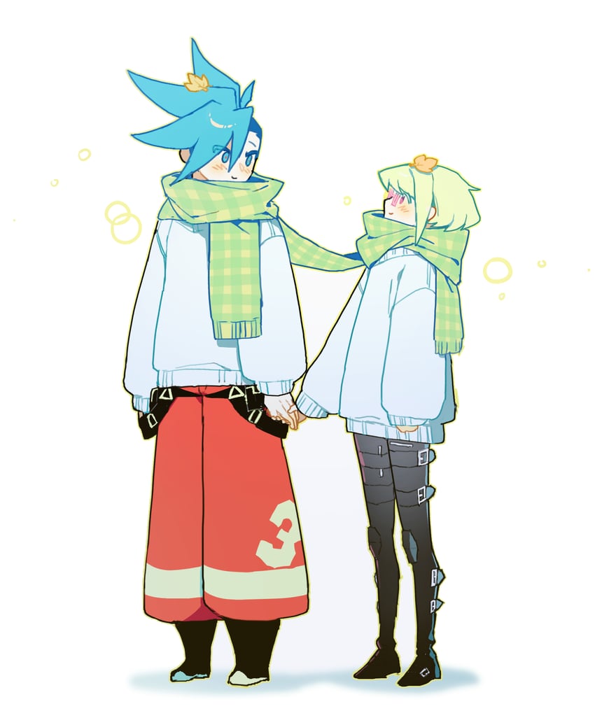 lio fotia and galo thymos (promare) drawn by choyang_(cho02415)