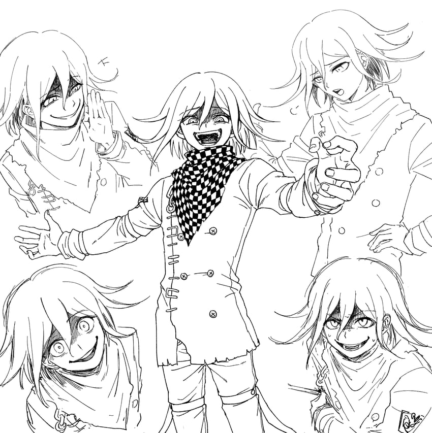oma kokichi (danganronpa and 1 more) drawn by shao_ro