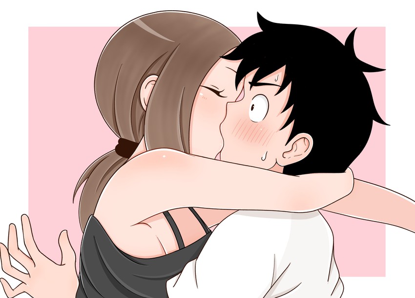takagi-san and nishikata (karakai jouzu no takagi-san and 1 more) drawn by ito_kashiwamochi