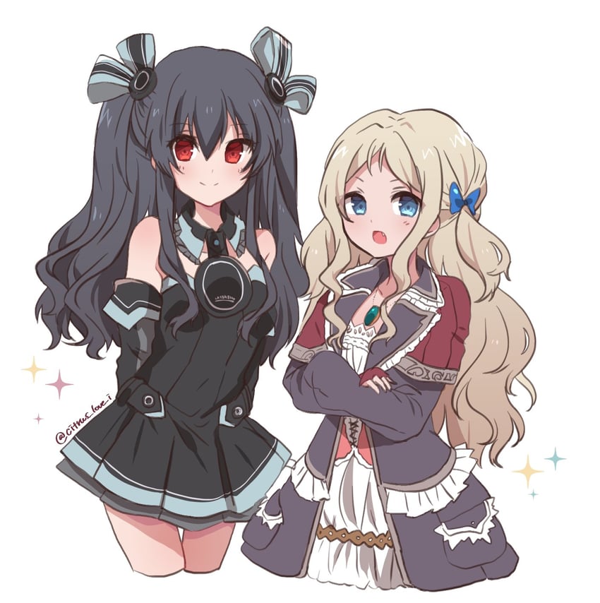 uni, kitamura eri, and cuderia von feuerbach (neptune and 2 more) drawn by haruna_(citrus_love_i)