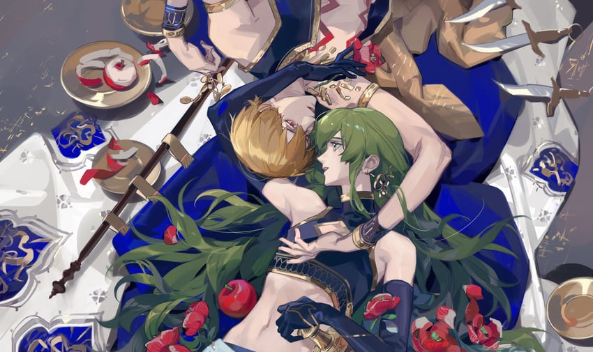 gilgamesh and enkidu (fate and 1 more) drawn by aldaduzuoaoda