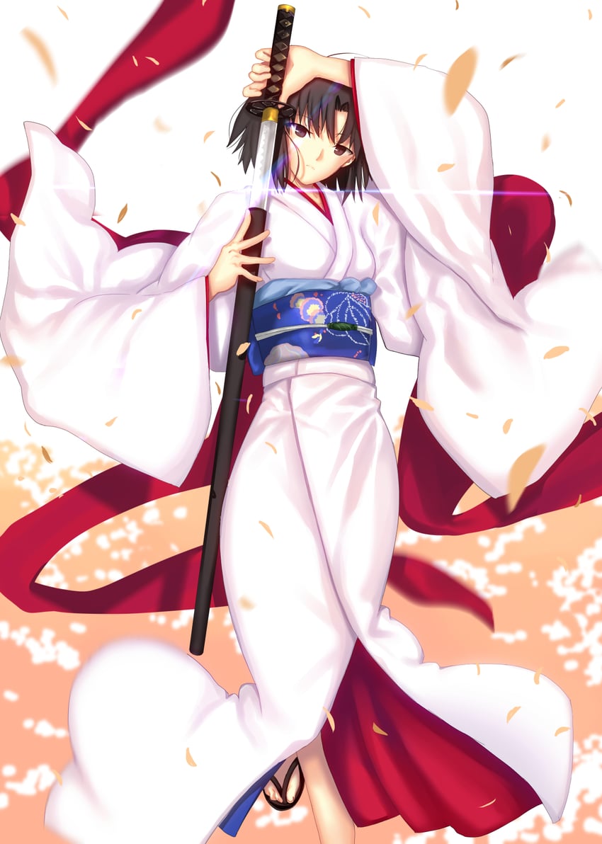 ryougi shiki and void shiki (fate and 2 more) drawn by iro_(sekaixiro)