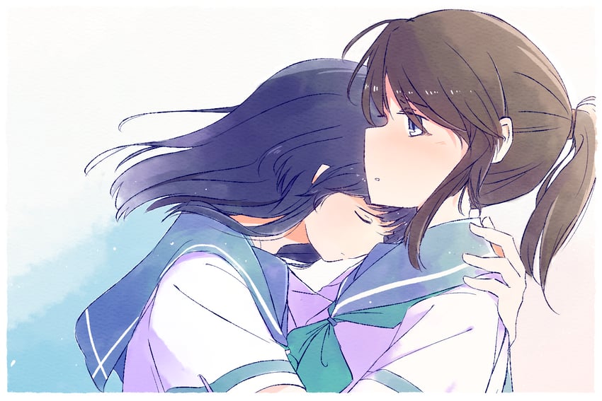yoroizuka mizore and kasaki nozomi (hibike! euphonium and 1 more) drawn by sawara65