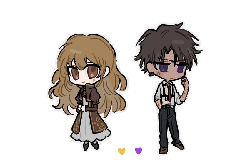 heathcliff and catherine (project moon and 1 more) drawn by slugrab