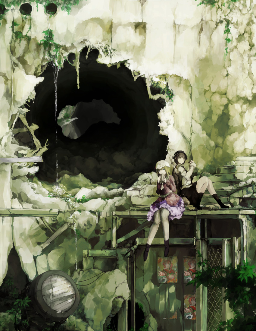 usami renko and maribel hearn (touhou) drawn by michi_l_(streetlamp)