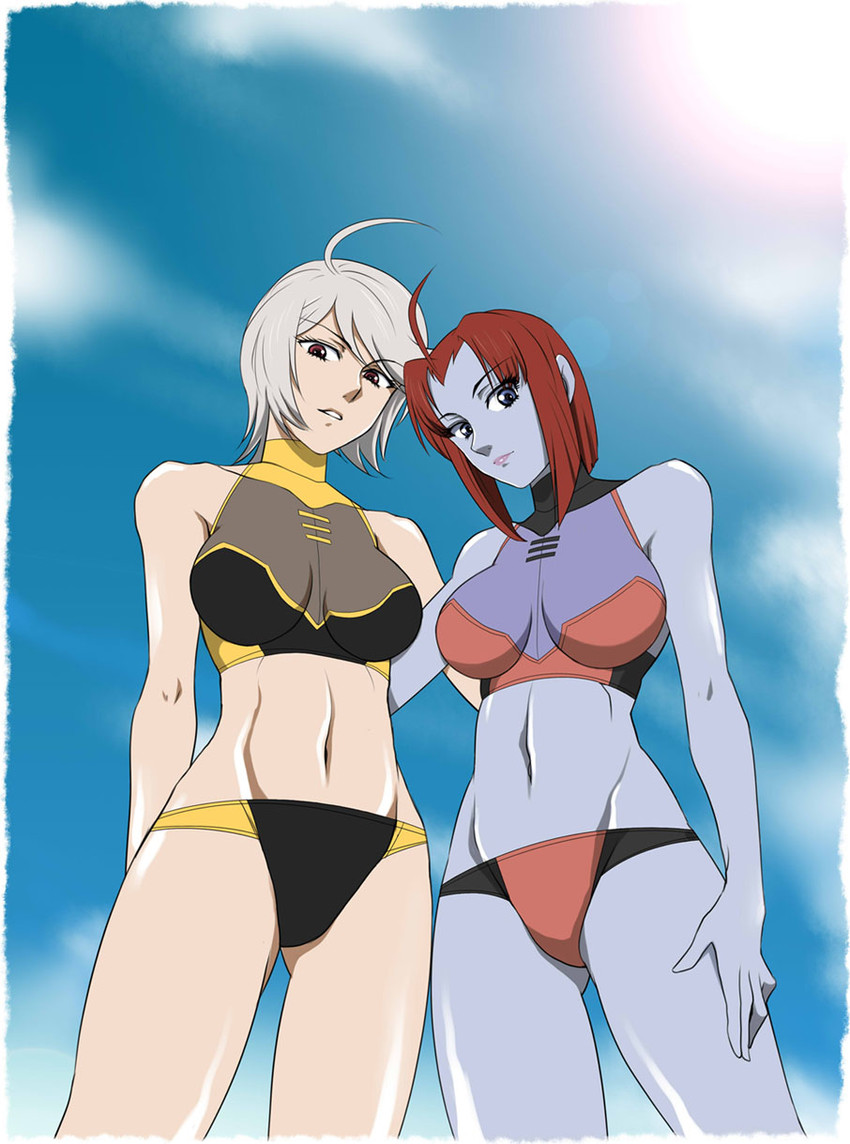 yamamoto akira and melda deitz (uchuu senkan yamato and 1 more) drawn by sabachiyo_land