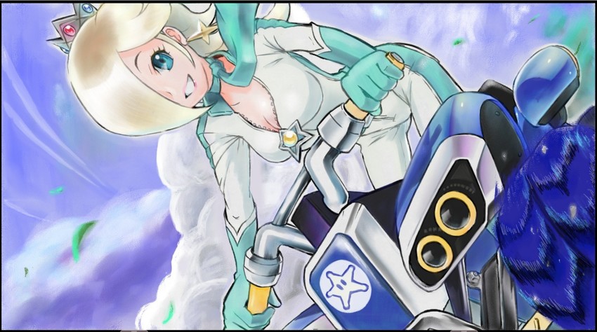 rosalina and biker rosalina (mario and 3 more) drawn by hanabusa_(xztr3448)