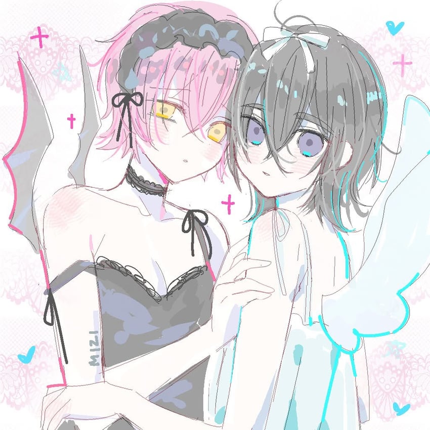 sua and mizi (alien stage) drawn by mikan_(artist)