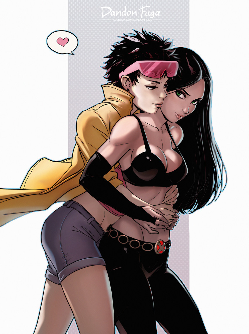 laura kinney and jubilee (marvel and 1 more) drawn by dandon_fuga