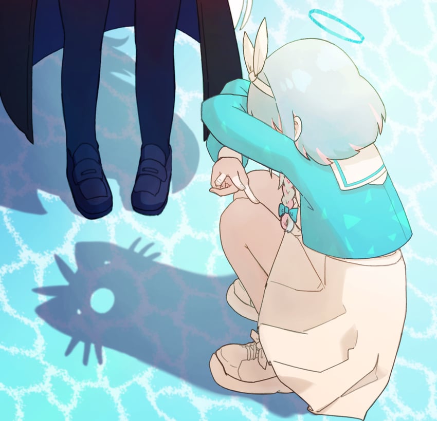 arona and plana (blue archive) drawn by dro_(eveveb_414)
