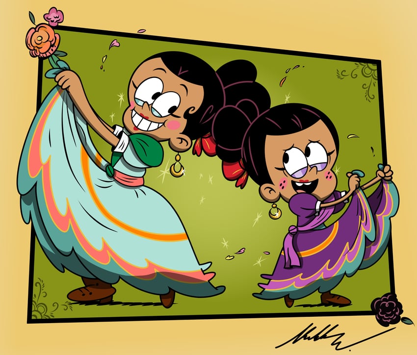 ronnie anne santiago and carlota casagrande (the loud house and 1 more) drawn by kyloroud95