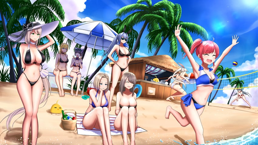 manjuu, new jersey, cheshire, north carolina, san diego, and 5 more (azur lane) drawn by luxe