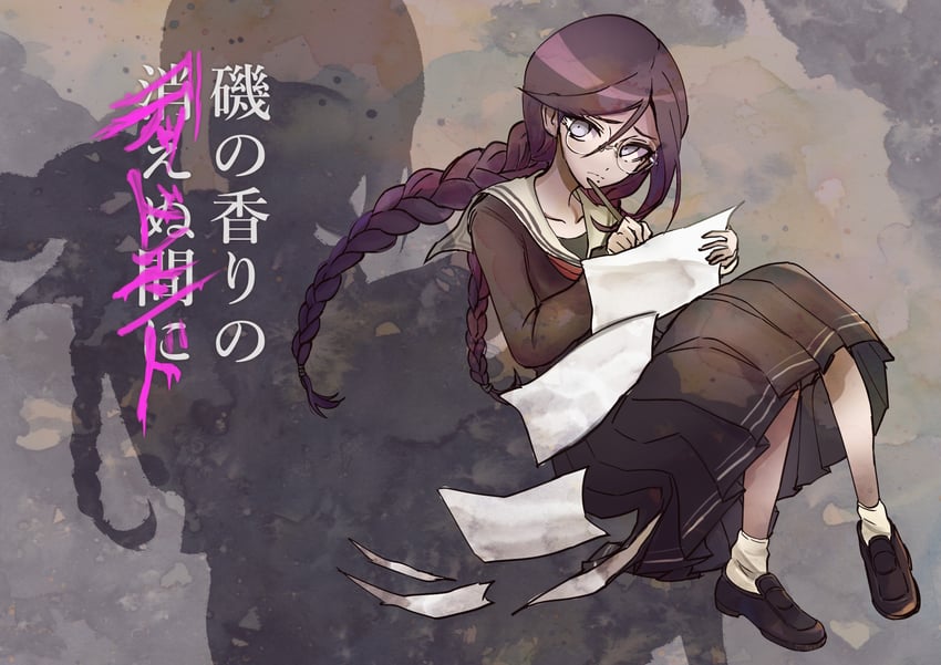 fukawa toko (danganronpa and 1 more) drawn by zhu_shu