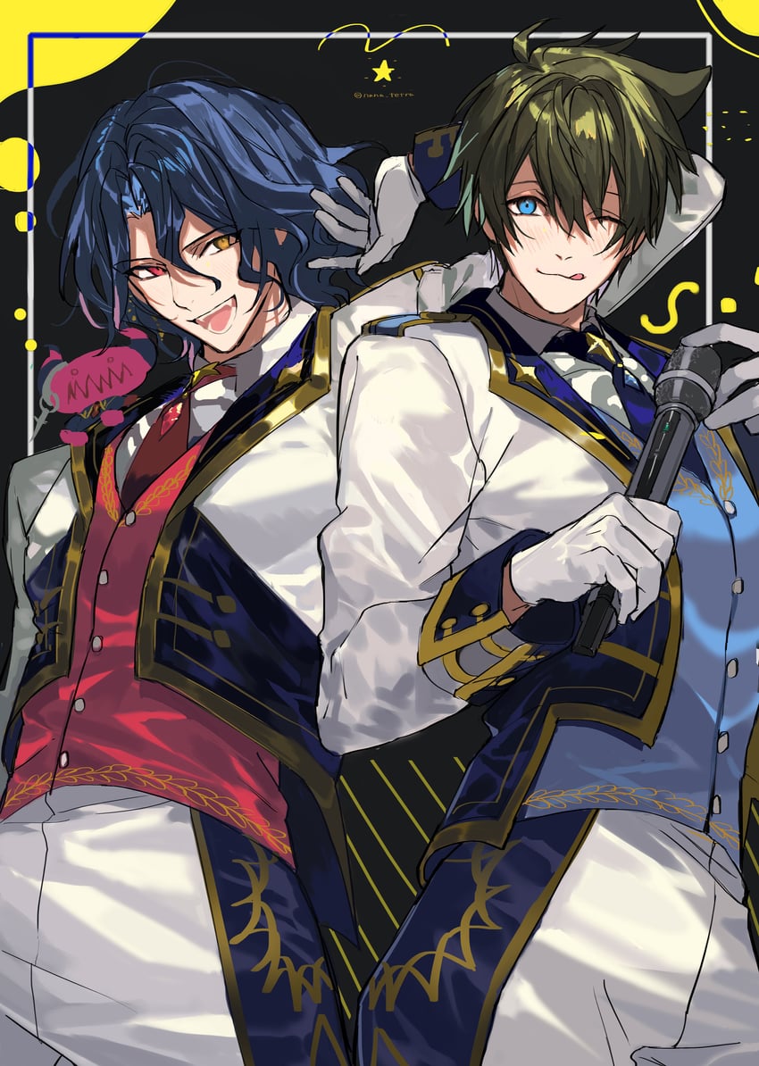 kashiwagi tsubasa and asselin bb ii (idolmaster and 1 more) drawn by nana_tetra
