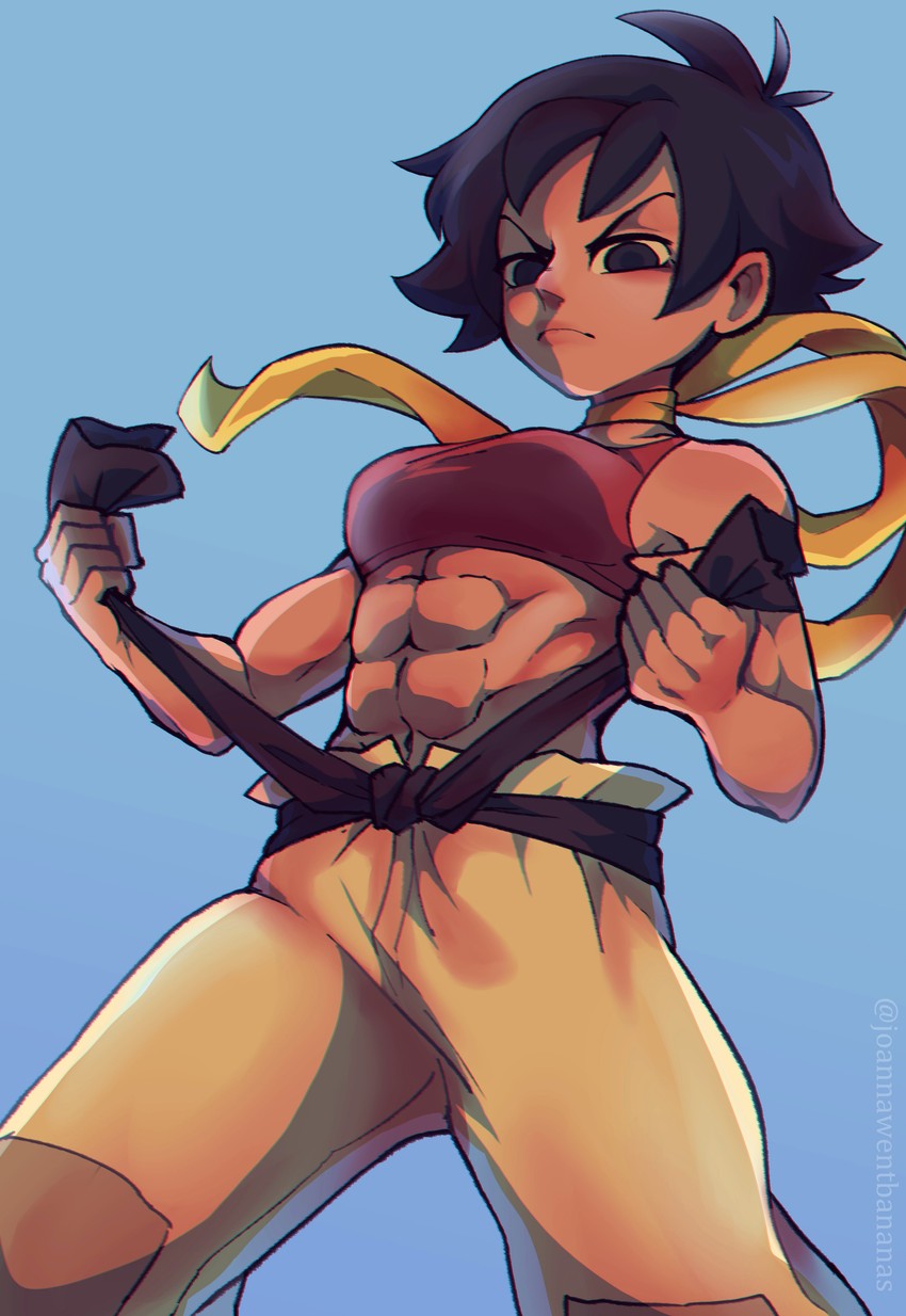 makoto (street fighter and 1 more) drawn by joanna_went_bananas