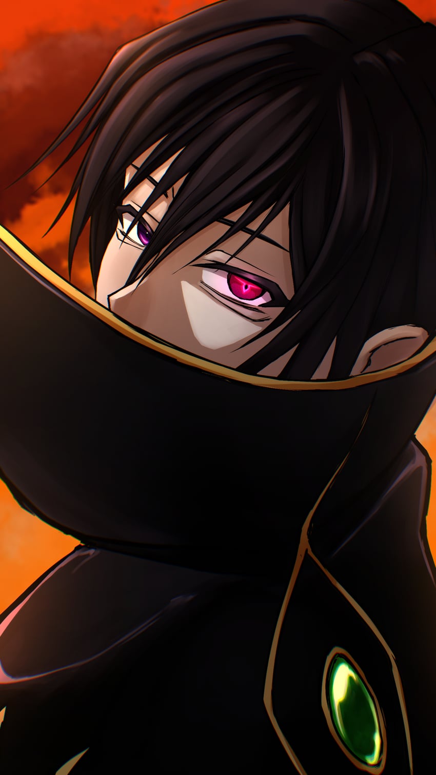 lelouch vi britannia and zero (code geass) drawn by bandwagonnnnn