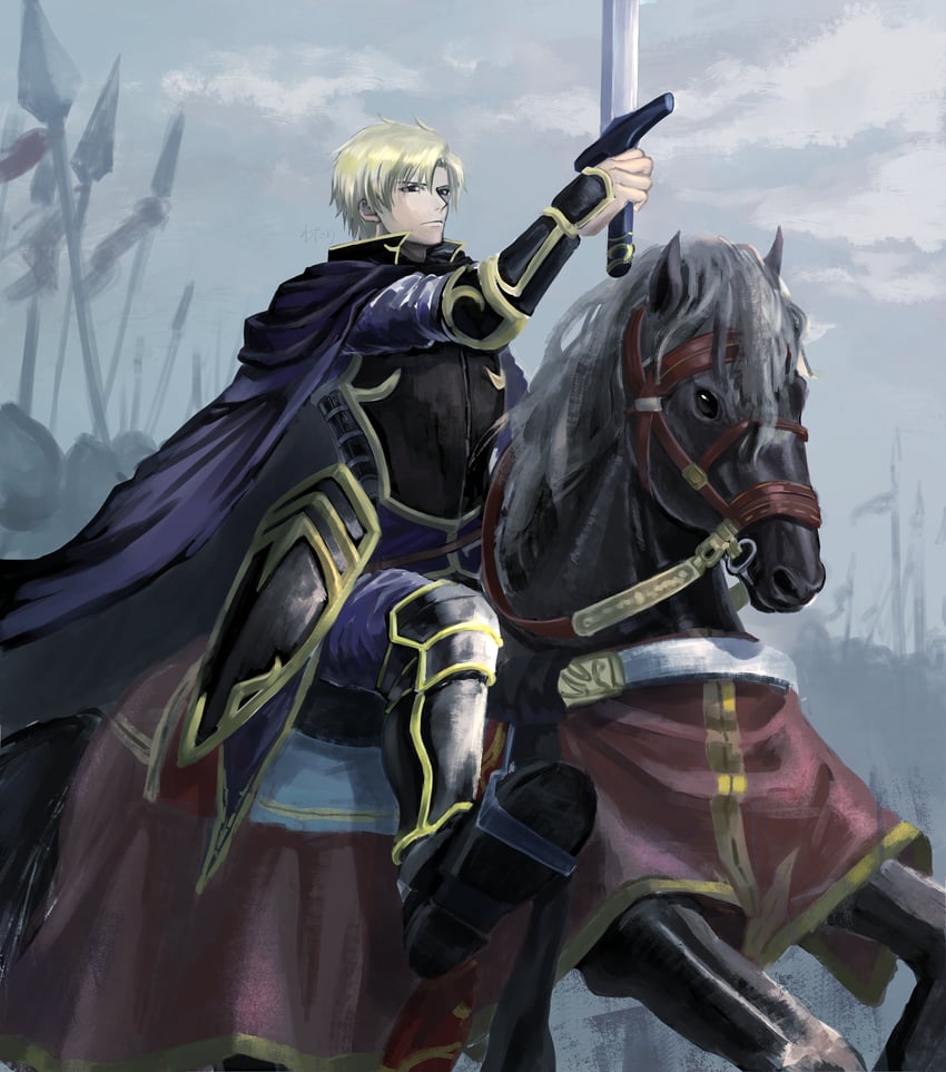 perceval (fire emblem and 1 more) drawn by hmk_3373